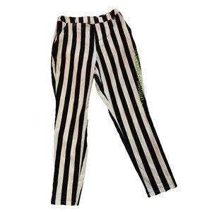 Black & White STRIPE Beetlejuice Cosplay Cosplay Suit Pants Warner Brothers Sz M
